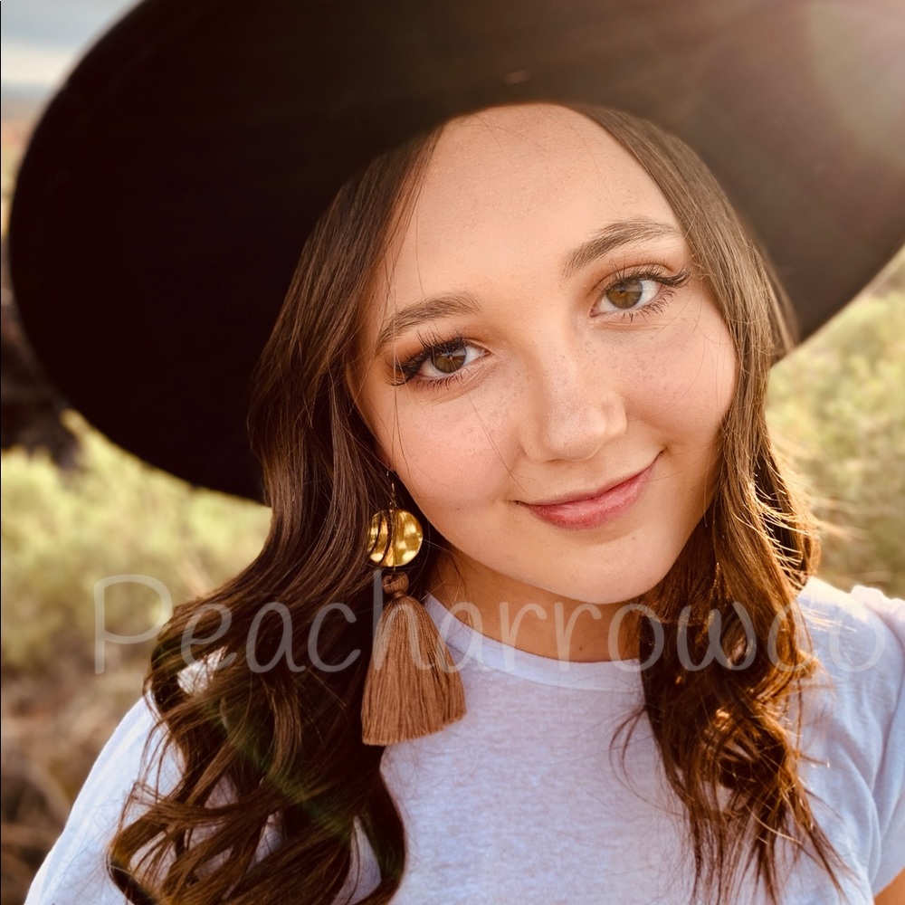 the ZARAH style handmade tassel earrings